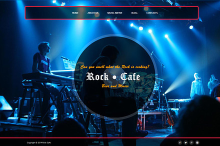 Rock Cafe - Responsive Joomla Theme