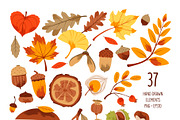 Autumn Forest Clipart Bundle, a Seasonal Illustration by vik.stock (Thumbnail 2 of 5)