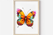 Watercolor Spring Butterfly Clipart, an Illustration by Designworld (Thumbnail 7 of 7)