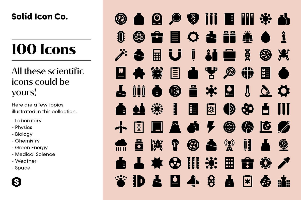 Science Icons, a Solid Icon by Solid Icon Co (Photo 5 of 6)