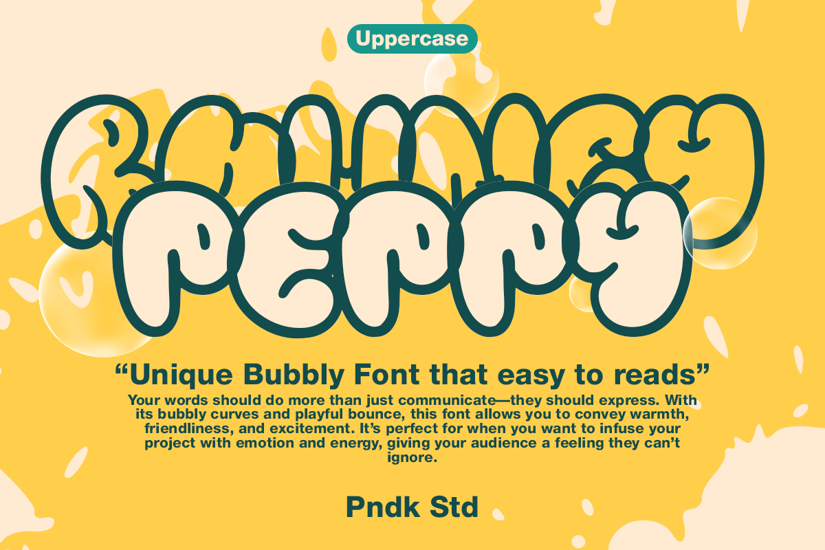 Fluffy Blitz - 2 Graffiti Bubble, a Sans Serif Font by Pandeka Studio (Photo 7 of 9)