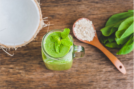 Mason jar mugs filled with green, a Food & Drink Photo by Elizaveta Galitskaya