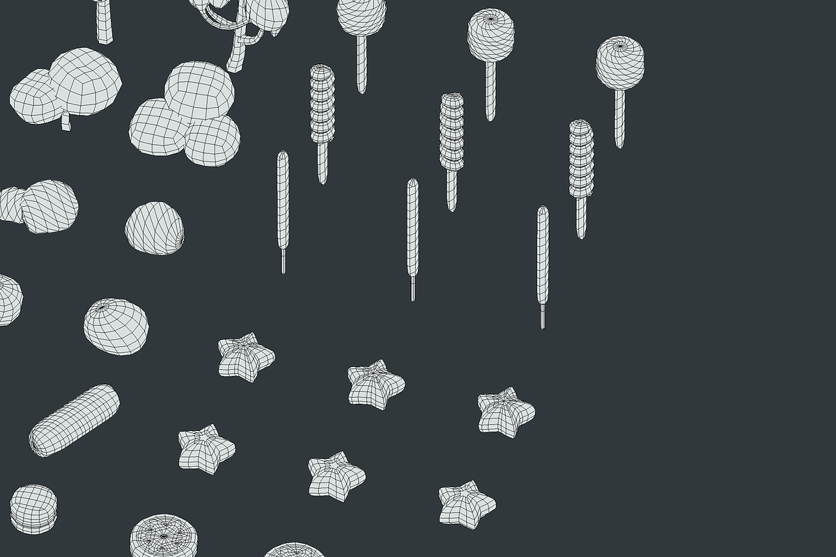 Candy Land - Animation Asset, an Environmental 3D Model by Polydactyl (Photo 32 of 36)