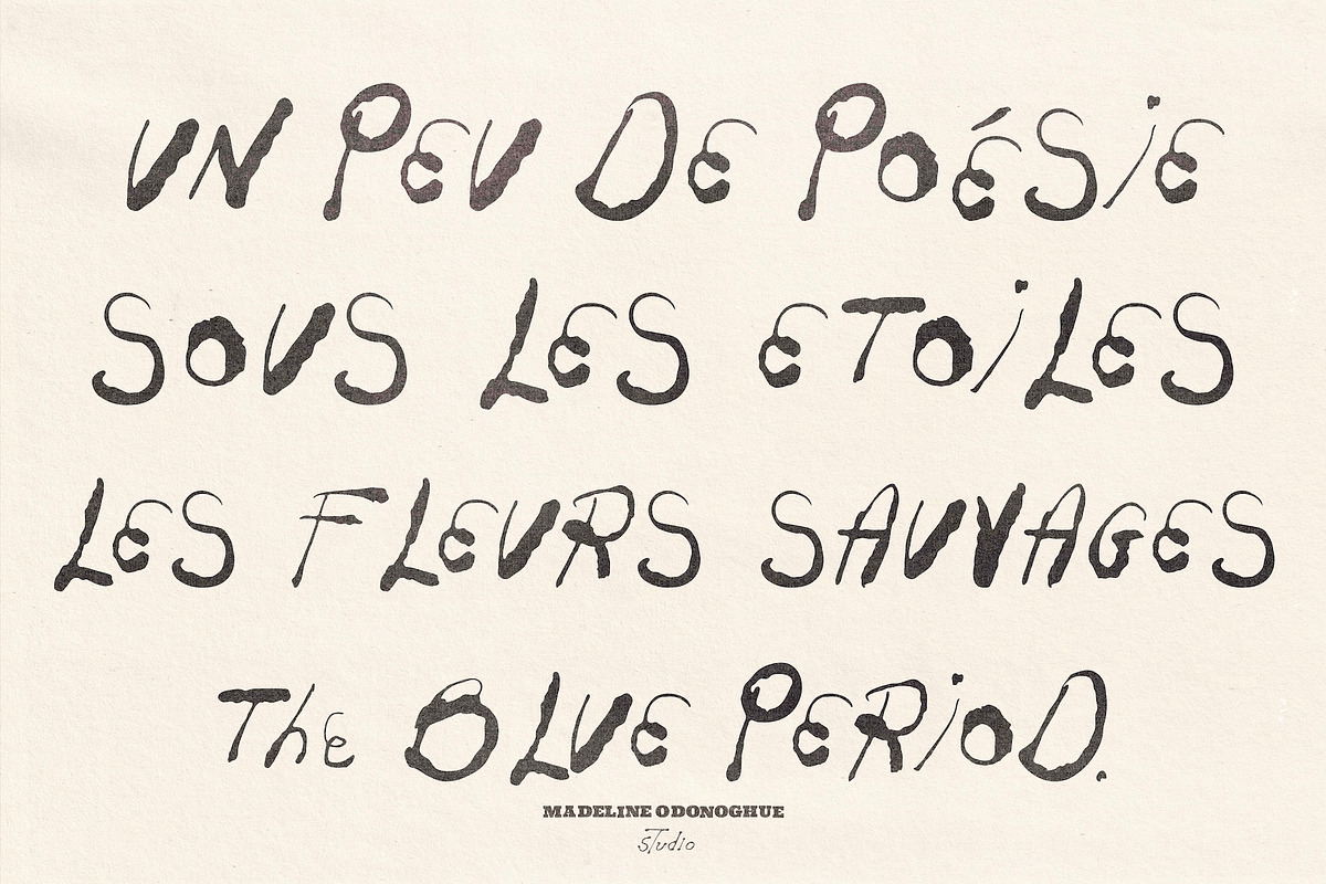Liberte Hand Painted Font, a Handwritten Font by Madeline ODonoghue Design (Photo 5 of 11)