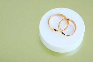 Two wedding rings.