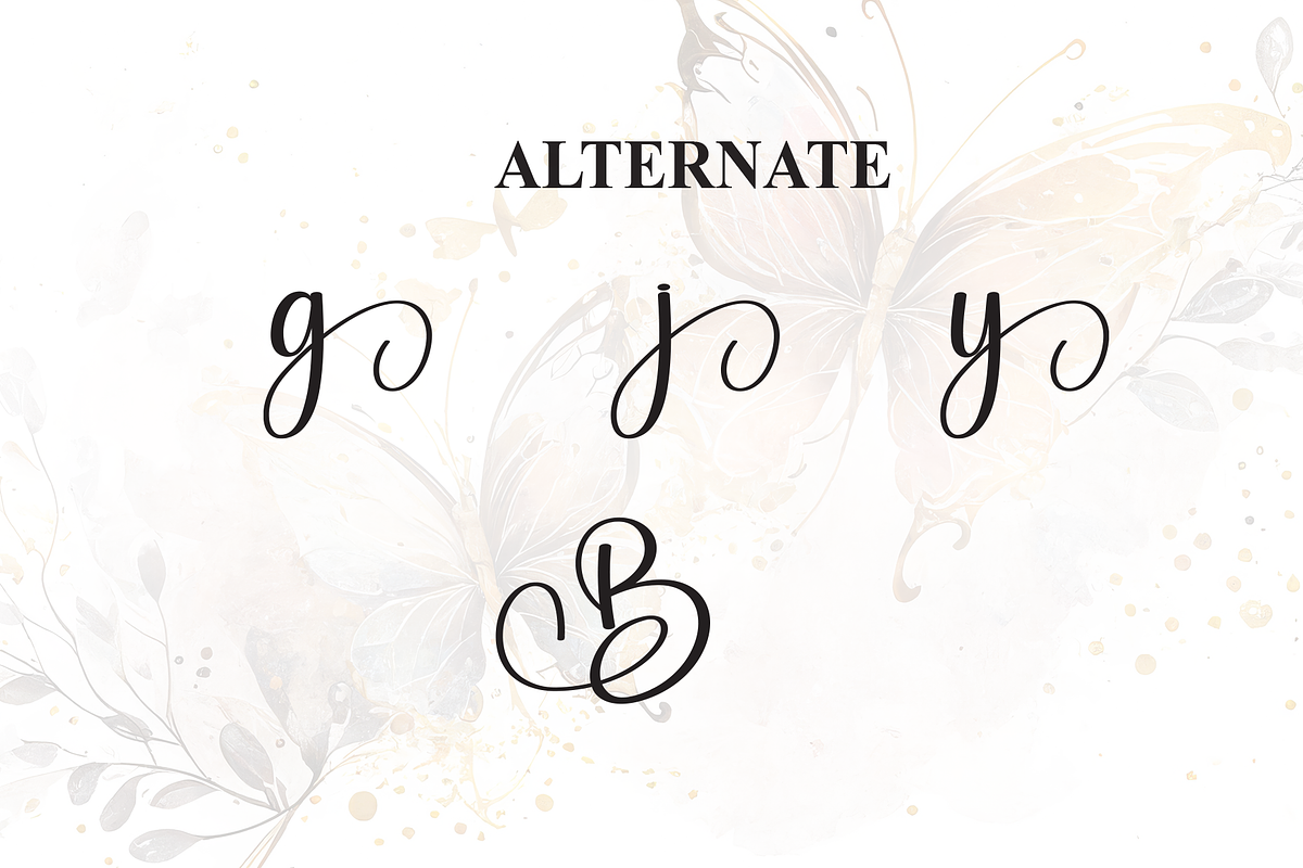 Butterfly | Script Font, a Handwritten Font by Scratchones (Photo 8 of 9)