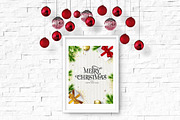 Merry Christmas illustration, a Poster Template by Anna's Lettering (Thumbnail 2 of 3)