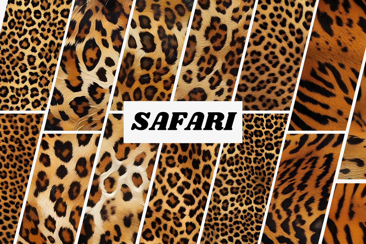 Safari Animals Skin Print Texture, a Graphic by UniqueMe (Photo 3 of 21)