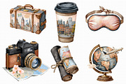Watercolor Travel clipart, an Illustration by Libby Wishes (Thumbnail 4 of 4)