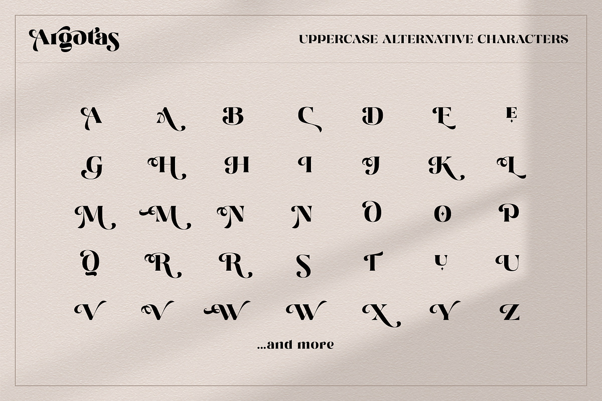 Argotas | Serif Display Font, a Serif Font by Ekahermawan (Photo 10 of 15)