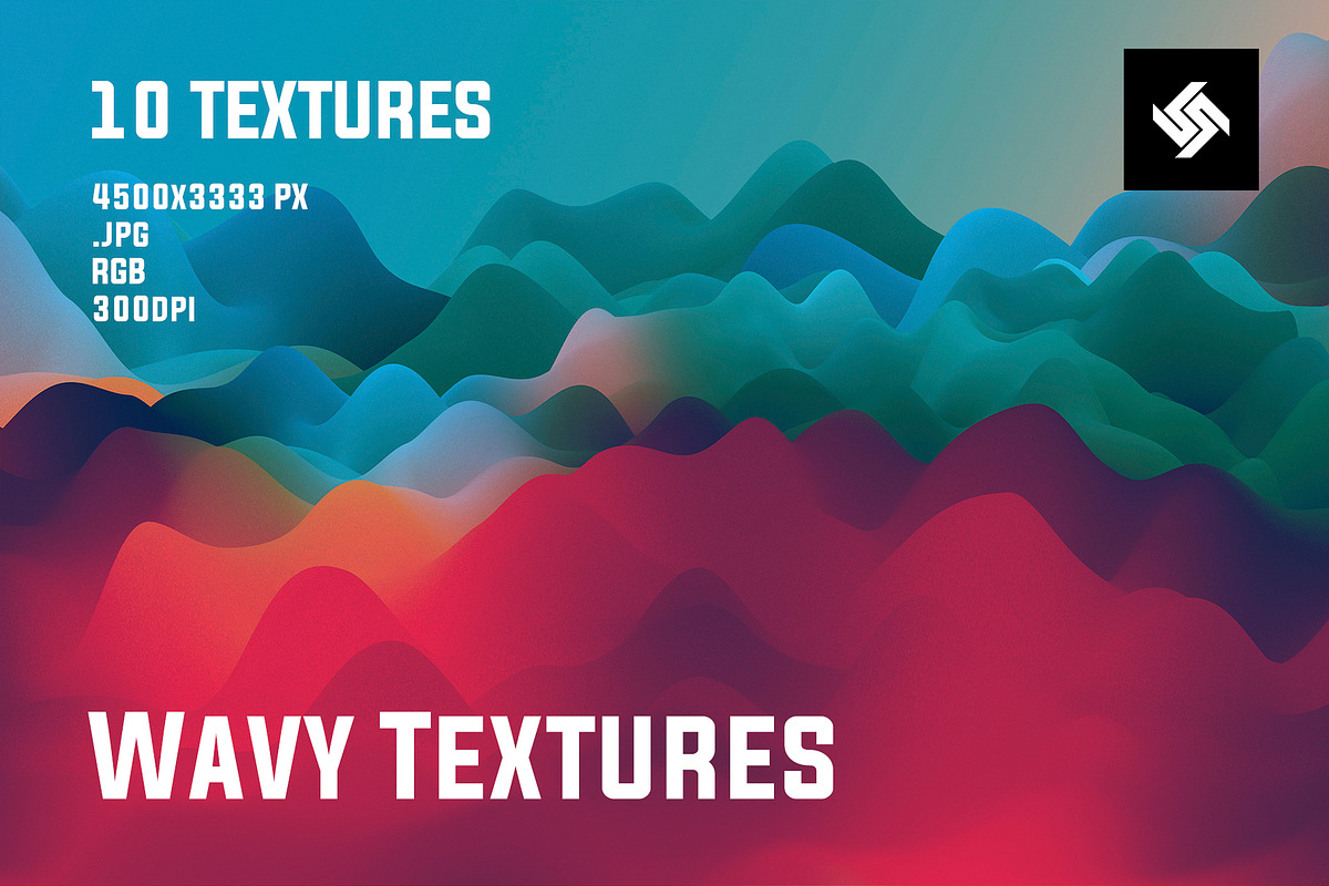 10 Wavy Backgrounds / Textures, a Texture Graphic by UgurSarac (Photo 1 of 9)