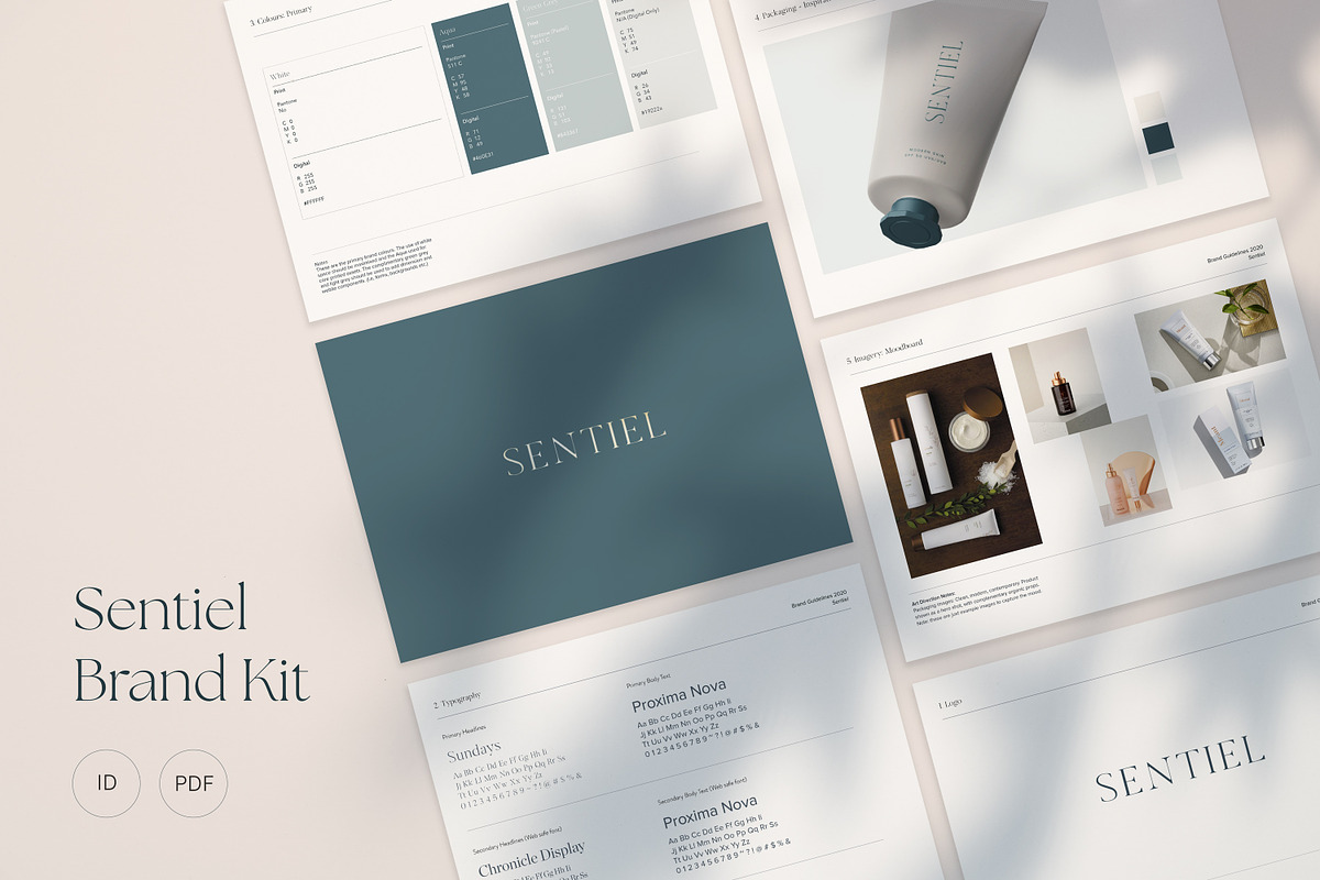 Sentiel Brand Proposal | Indesign CC, a Branding & Logo Template by Mindful Mapbooks Co. (Photo 1 of 7)
