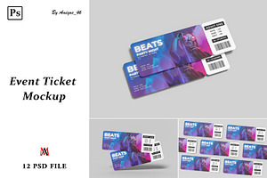 Event Ticket Mockup, a Flyer Template by Amigos__46