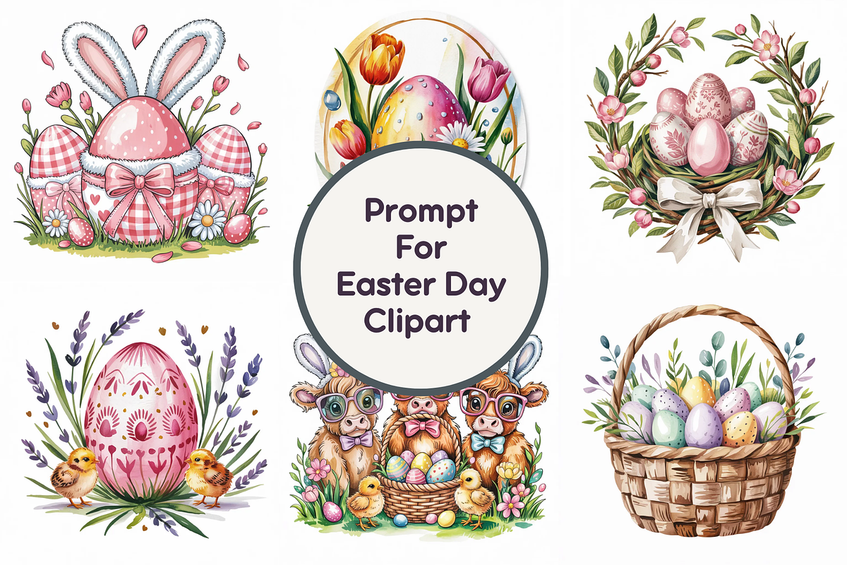 Prompt for Easter Day Clipart, a Graphic by Milano Creative (Photo 1 of 4)