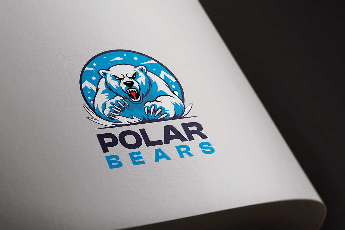 Angry Polar Bear Mascot Logo, a Branding & Logo Template by HueNestify (Photo 3 of 3)
