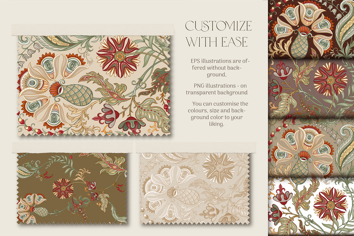 Bohemian Spirit 6 Seamless Patterns, a Pattern Graphic by Elen-Lane (Photo 4 of 6)