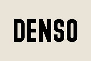 Denso – Font Family