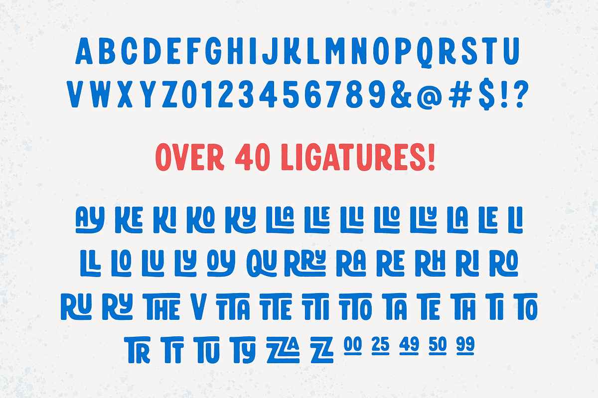 Free Lunch — Vintage lettering font, a Sans Serif Font by SimpleBits® (Photo 4 of 4)