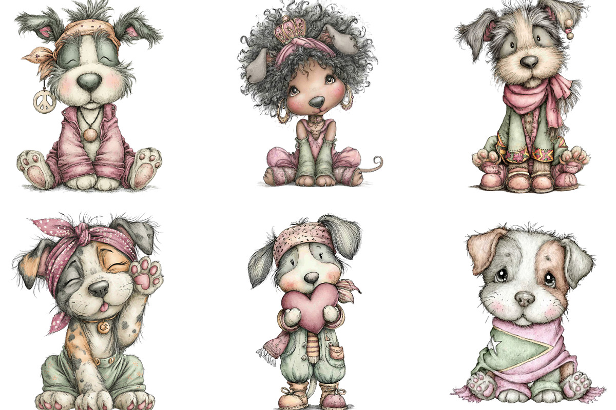 Black History Month Dog Clipart, an Illustration by Designking (Photo 2 of 5)