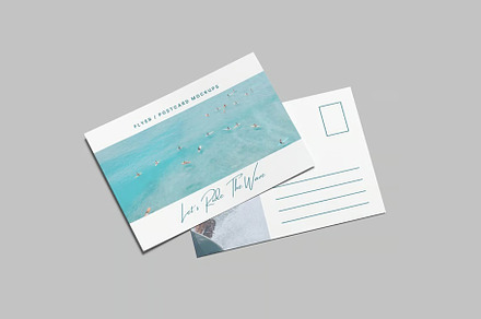 Flyer / Postcard Mockups, an Advertising Mockup by Se٧enStudio