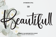 Beautifull | Script Font, a Script Font by Scratchones