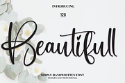 Beautifull | Script Font, a Script Font by Scratchones (Thumbnail 1 of 8)