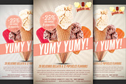 Ice Cream Shop Offer Flyer Template, a Flyer Template by Hotpin (Thumbnail 1 of 3)