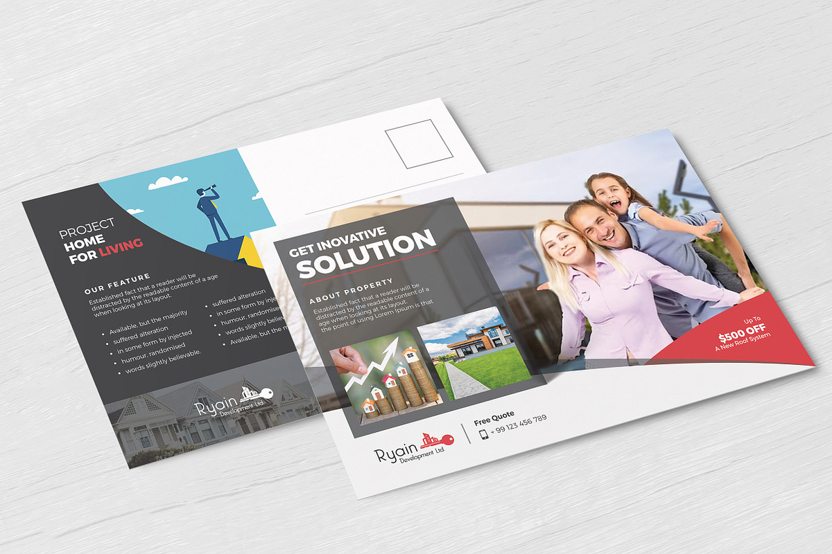 Postcard Template, a Card Template by Creatune (Photo 1 of 4)