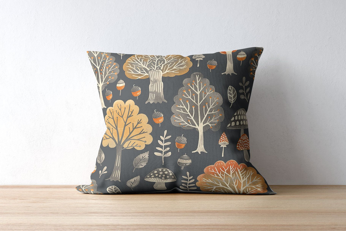 8 Oliver's Autumn Woods Patterns, a Pattern Graphic by Inknfolly (Photo 5 of 5)