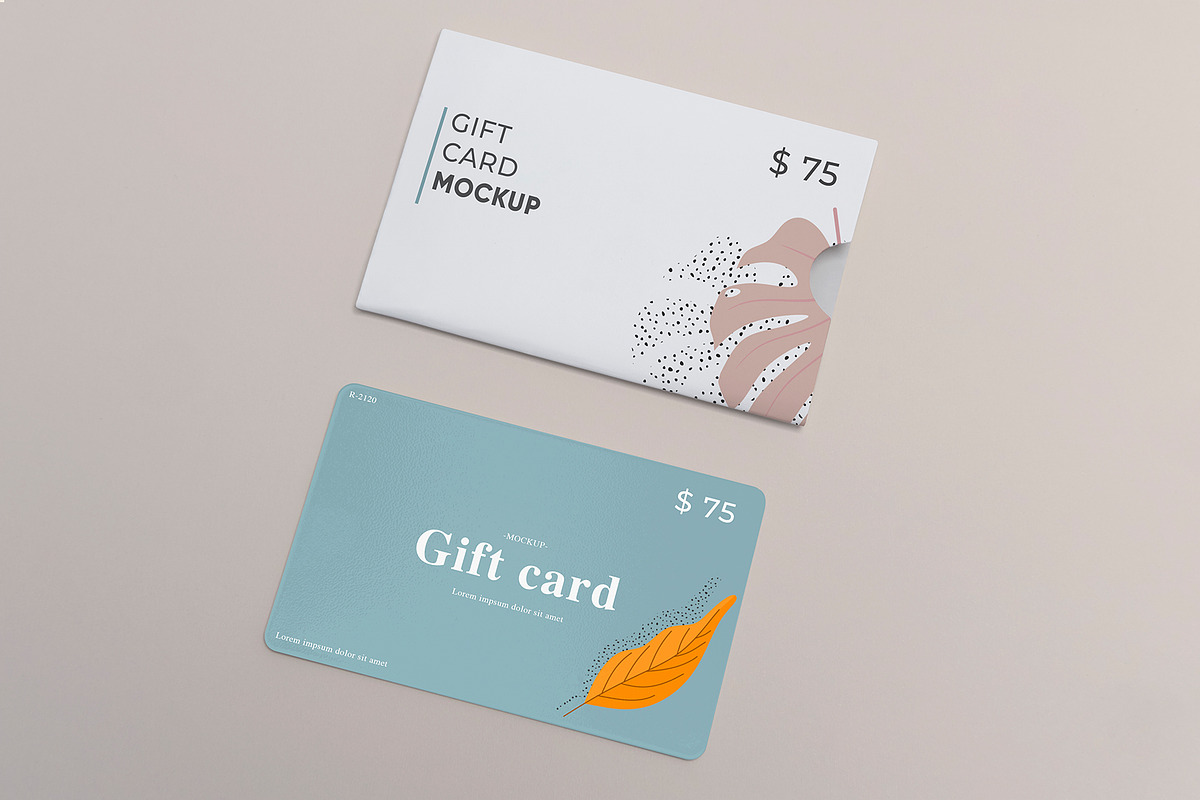 Gift Card Mockup, a Packaging Mockup by Graphicnugget (Photo 3 of 9)