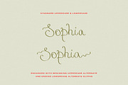 Delicate Ribbons // Quirky Script, a Handwritten Font by PeachCreme (Thumbnail 9 of 9)