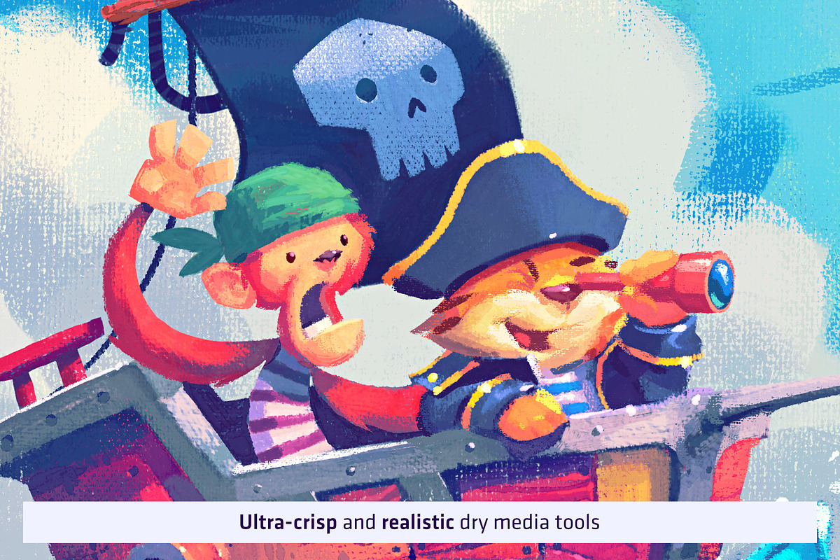 Nomad V.2 - Brush Pack for Procreate, a Brush Add-On by Frankentoon Store (Photo 2 of 6)