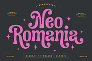 Neo Romania - Decoratif Serif Font, a Serif Font by Subectype Studio (Thumbnail 1 of 9)
