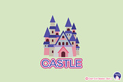 Castle Digital Clipart, an Object Illustration by Cozy Cat Design (Thumbnail 2 of 3)