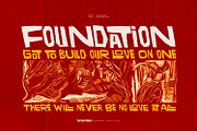 Soulvibes - Handmade Linocut Font, a Handwritten Font by ikiiko (Thumbnail 2 of 7)
