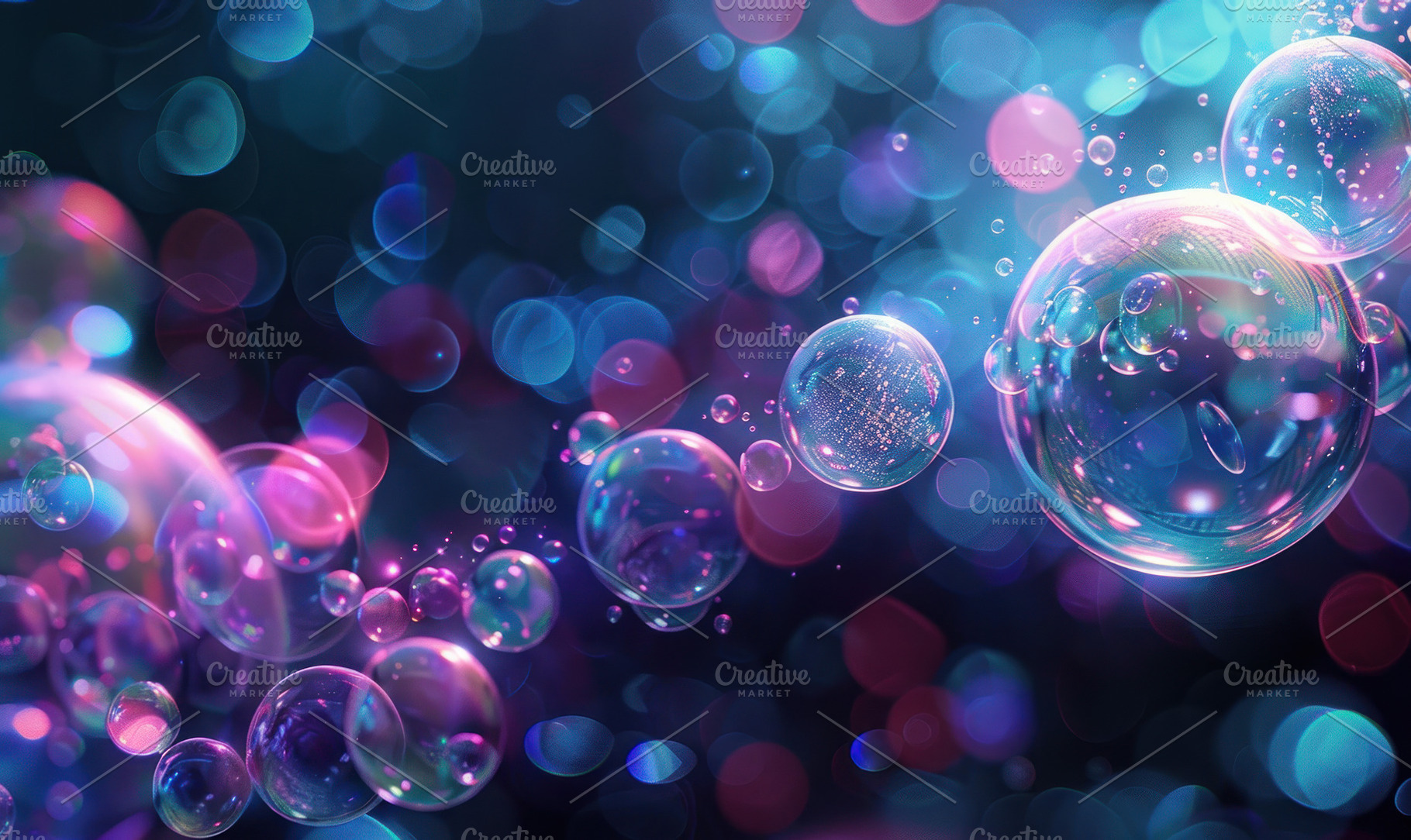 A close-up of colorful, iridescent s, a Photo by LOGOCREATIVE
