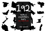 192 World Countries Maps, an Animal Illustration by Character (Thumbnail 1 of 6)