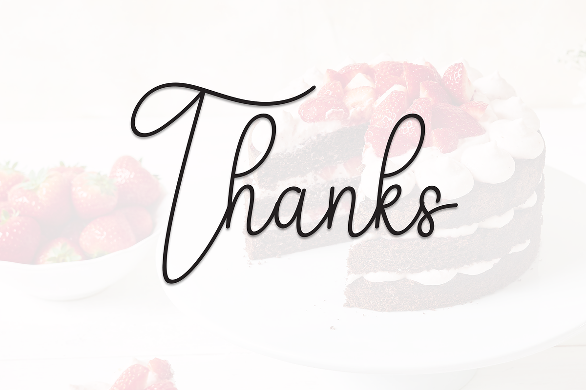 Cake | Script Font, a Blackletter Font by Scratchones (Photo 9 of 9)