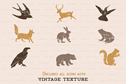 Forest Animal Icons Hand Drawn Set, an Icon by BirDIY Design (Thumbnail 2 of 5)