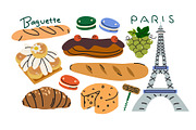 France Travel Vector Clipart, a Decorative Illustration by Luamor (Thumbnail 2 of 5)