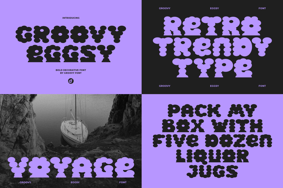 SALE! GROOVY RETRO - Font Bundle, a Sans Serif Font by GroovyFontCo (Photo 14 of 16)