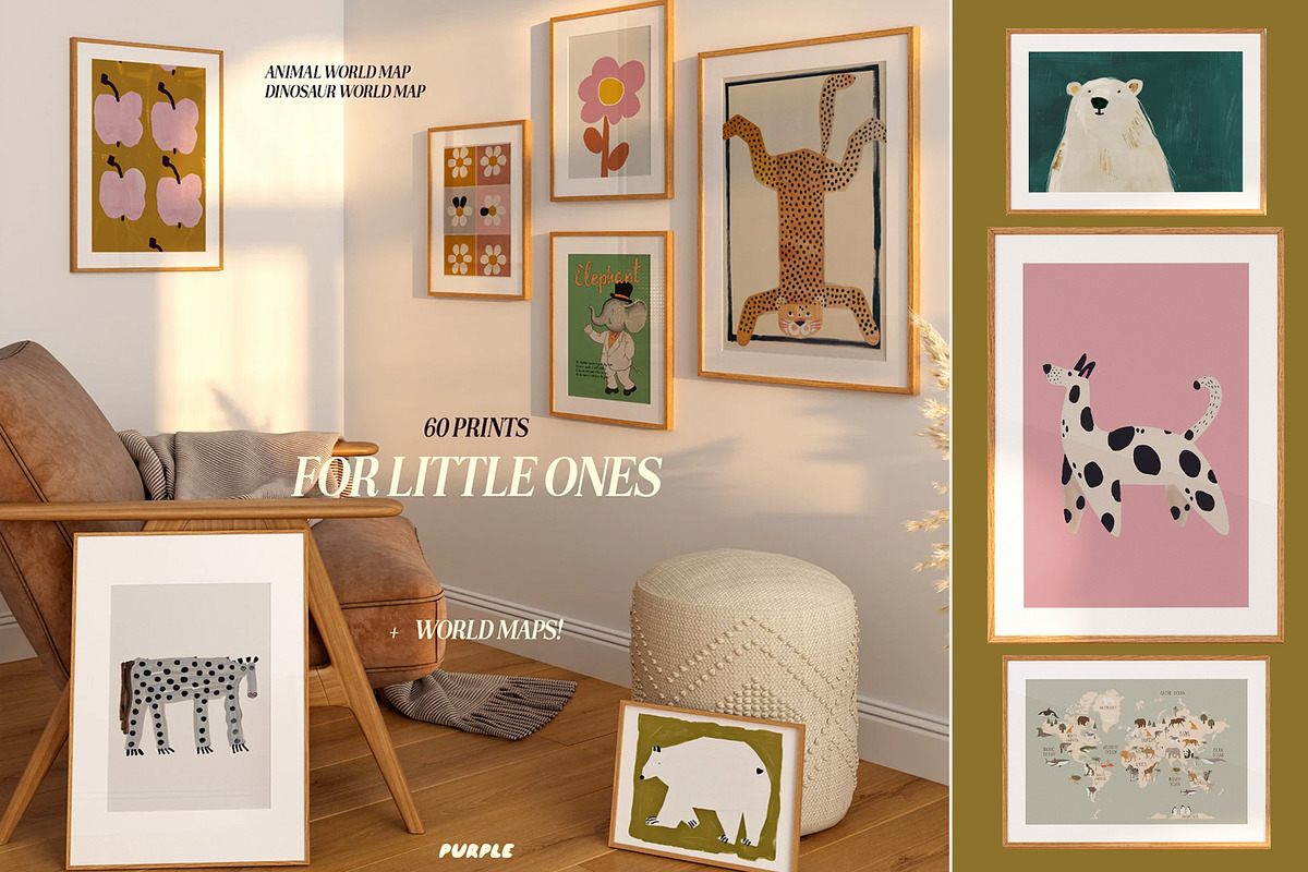 Prints for Little Ones, a Background Graphic by Purple (Photo 1 of 9)