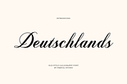 Deutschlands – Old Style Calligraphy, a Script Font by Fikryal Studio (Thumbnail 1 of 15)