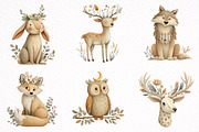 Boho Woodland Clipart, an Illustration by DreamArtGraphic (Thumbnail 7 of 8)