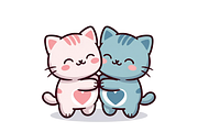 Prompt For Kawaii Valentine Clipart, a Seasonal Illustration by Creative design (Thumbnail 5 of 7)