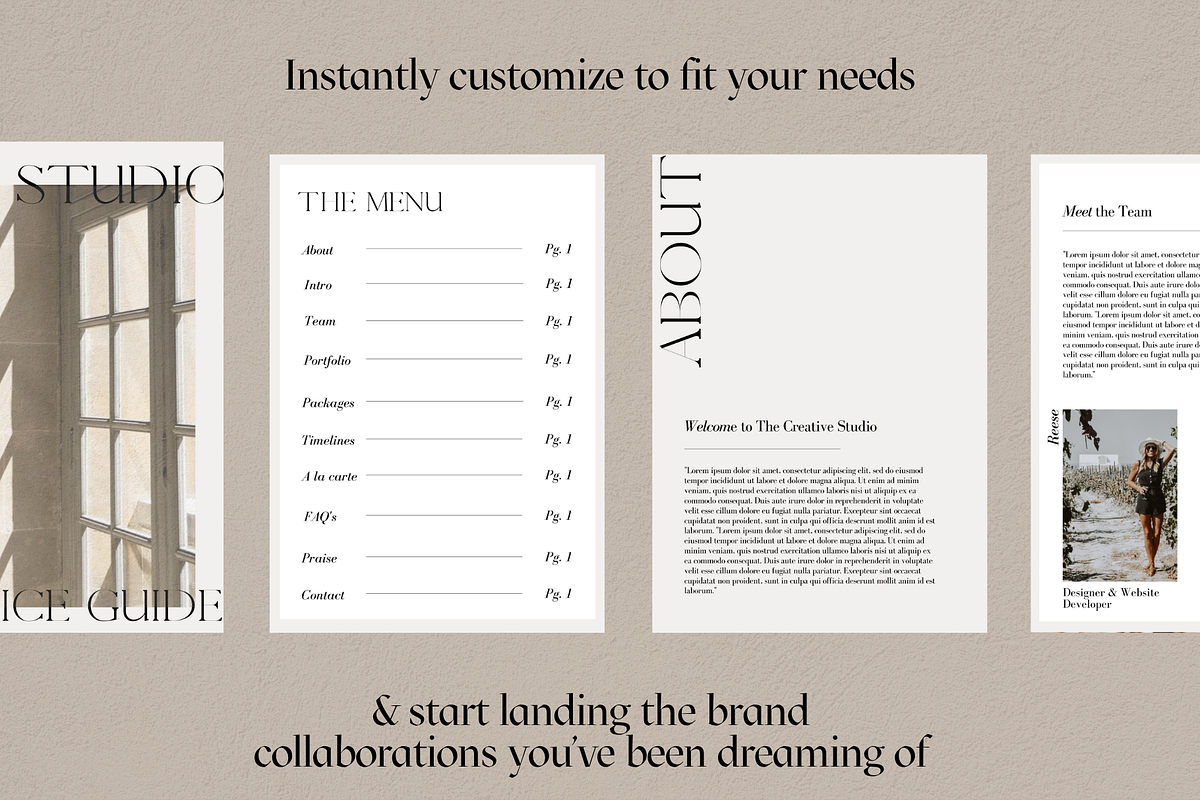 Canva Price & Service Guide Template, a Branding & Logo Template by Le Maison Bohem (Photo 4 of 6)