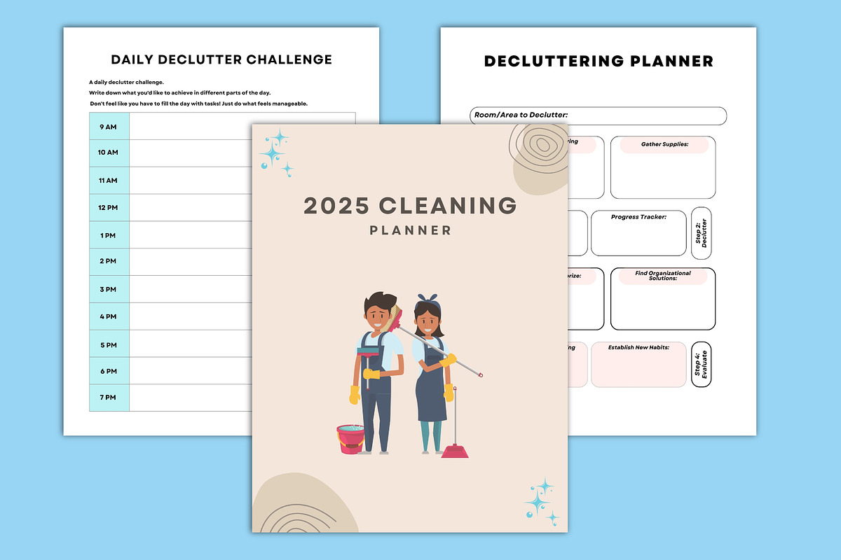 2025 Cleaning planner Canva, a Stationery Template by Designmela01 (Photo 3 of 10)