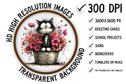 Whimsical Baby Cat Clipart Png, an Illustration by Craft Nest (Thumbnail 2 of 11)