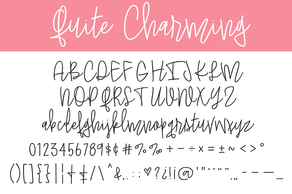 Quite Charming, a Script Font by Brittney Murphy Design (Photo 2 of 2)