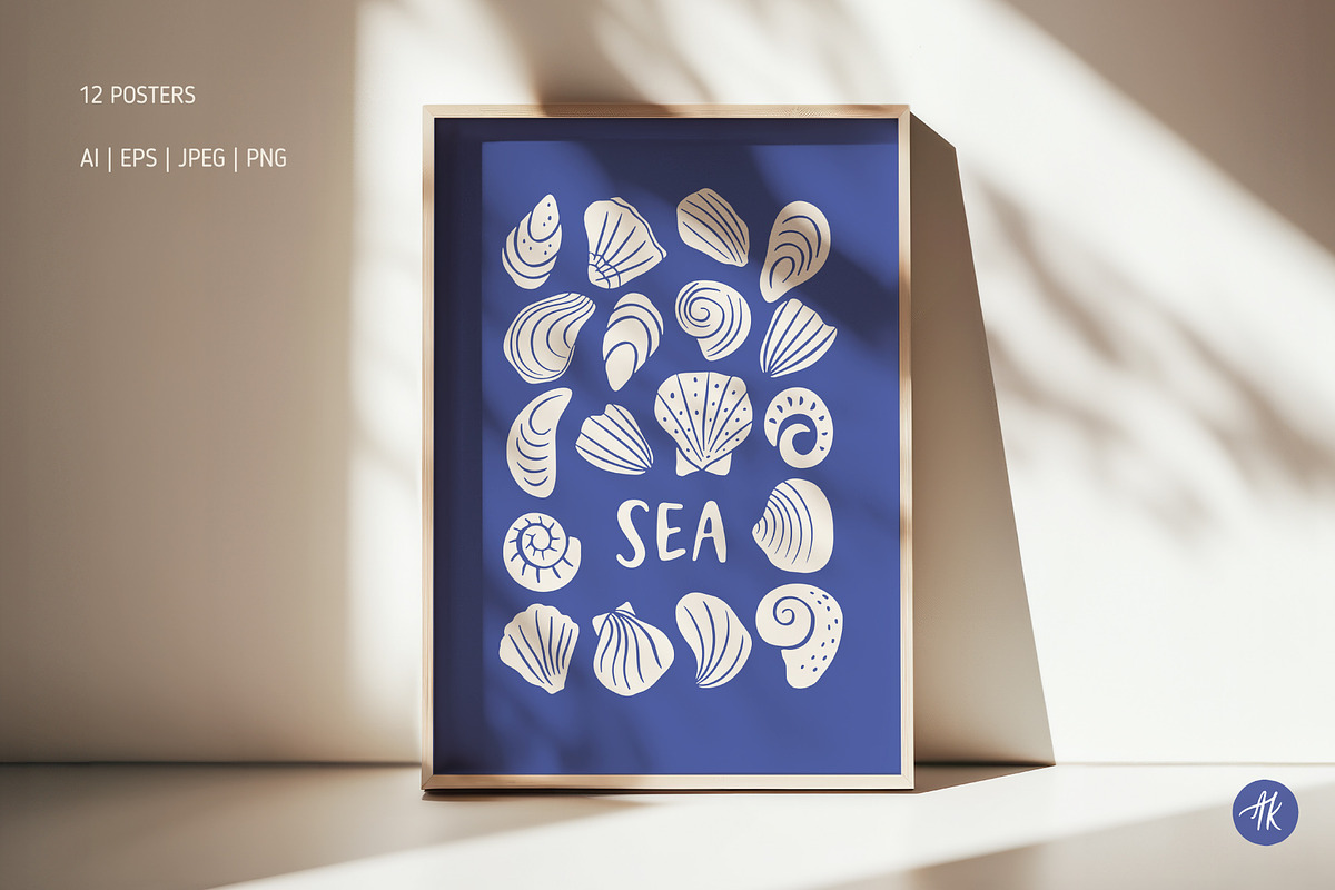 Sea Shells Whimsical Collection, an Object Graphic by Alena Koval (Photo 14 of 19)